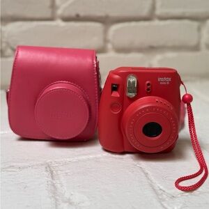 Fujifilm Instax Mini 8 Red Instant Camera with Case